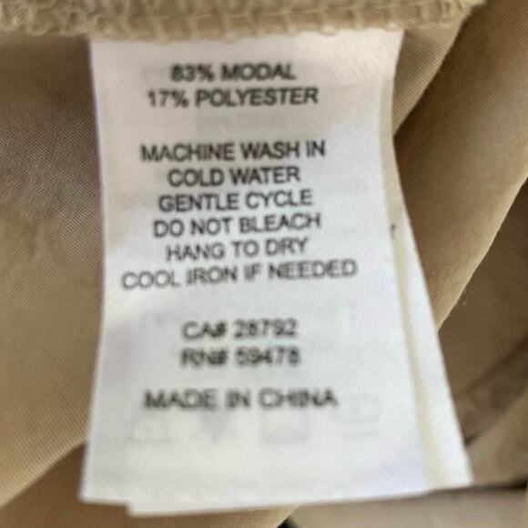 Joie Women Cargo Baggy Jogger High Rise Pants Minimalist Khaki Tan Preppy Small - Picture 7 of 8